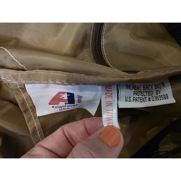 AmeriBag Healthy Back Bag 21" Carry-All Distressed Nylon Sling Lg Unisex EUC - Picture 8 of 12